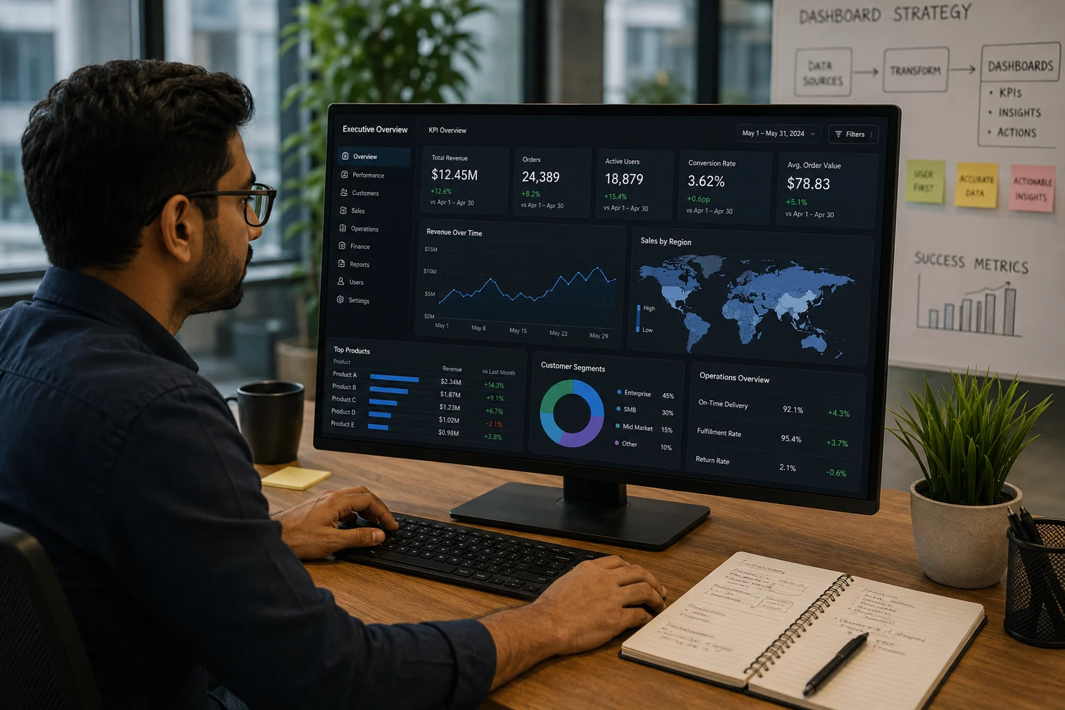 Custom Analytics Dashboard Development
